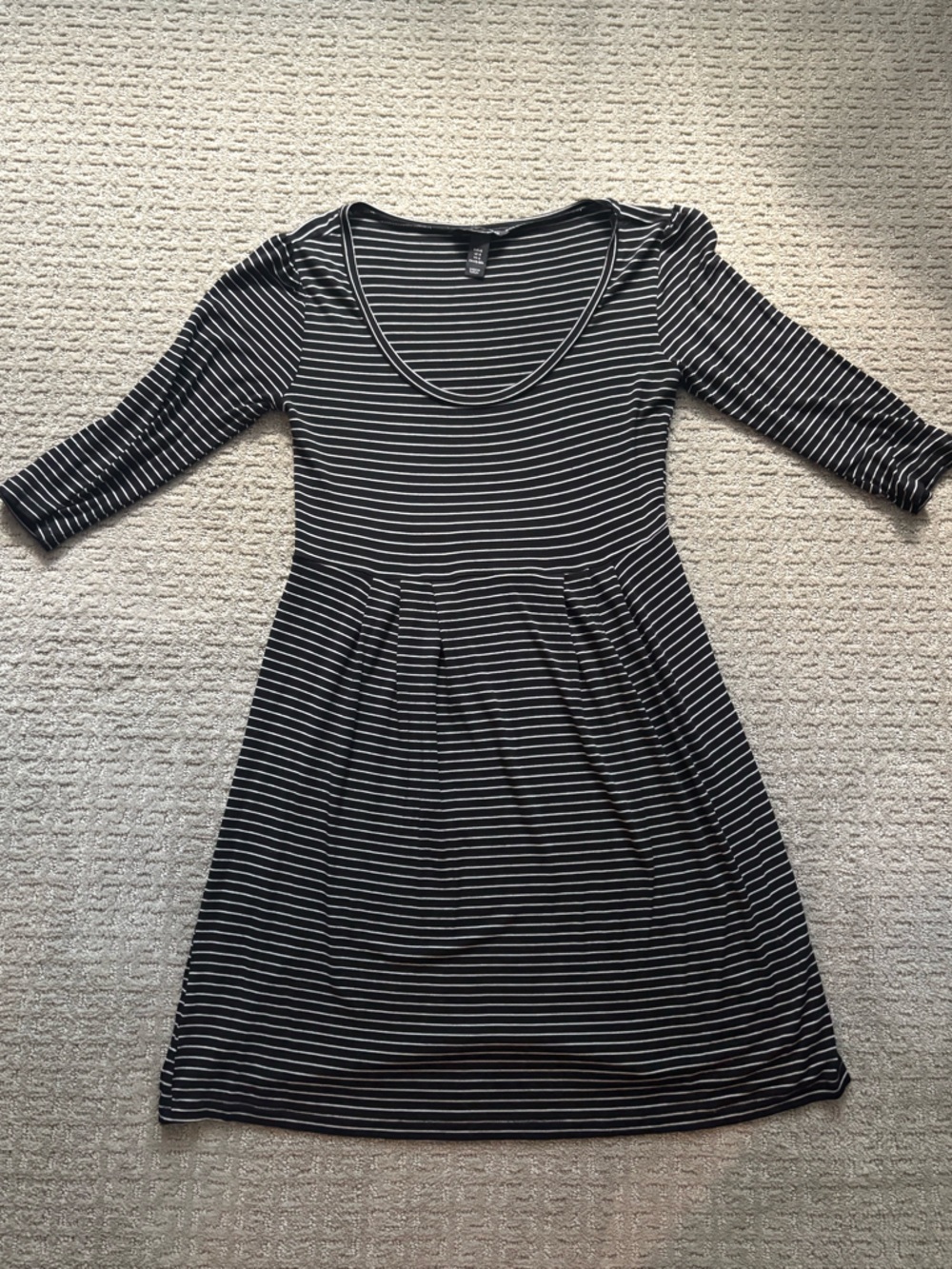 Black and White Striped Women’s Dress